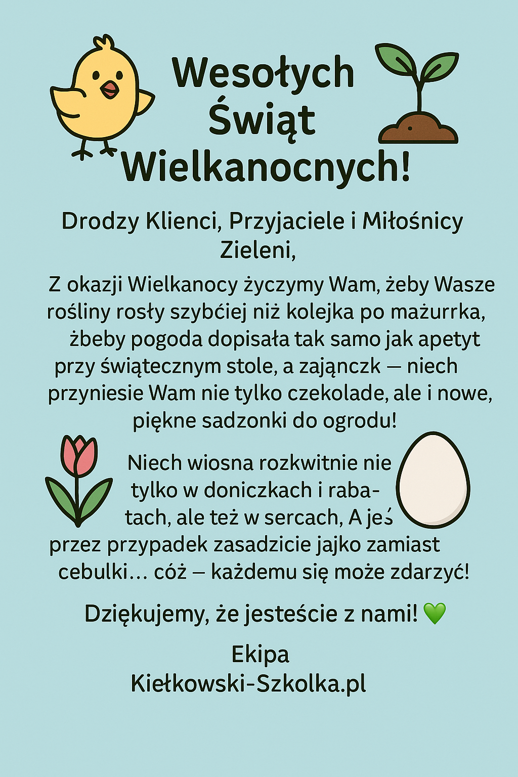 Wesołych Świąt Wielkanocnych! 